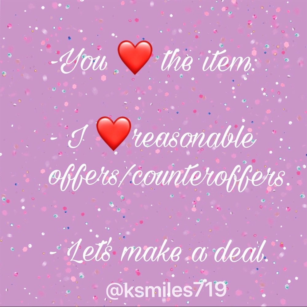 I ❤️ OFFERS!! Don’t be shy, send me an offer!!